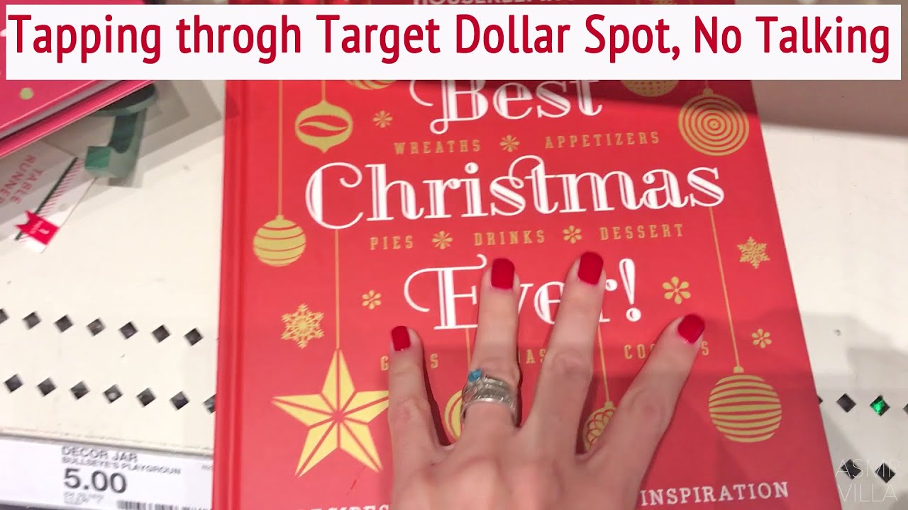 ASMR * Christmas Target Dollar Spot Walk Through * Tapping & Scratching * No Talking * ASMRVilla