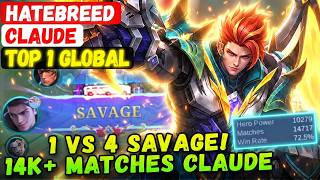 1 VS 4 SAVAGE! 14K  Matches Claude [ Top Global Claude ] Hatebreed