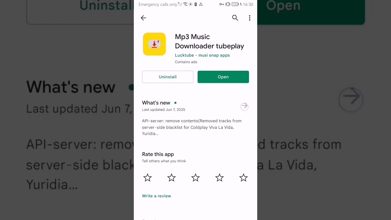 Mp3 Music Downloader tubeplay Version0.0.920on