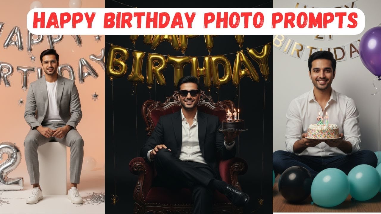 Boys Happy Birthday Photo Editing Prompts | Google Gemini Viral Photo Editing – Nano Banana Ai