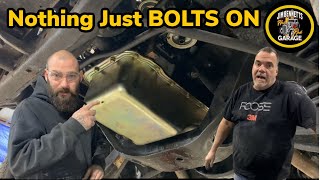 Installing An Oil Pan in the 65 galaxie and Jim Rants about parts quality