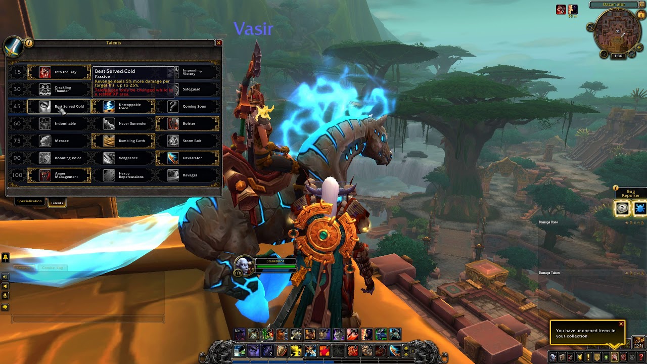 Protection - Warrior - Battle for Azeroth - Beta