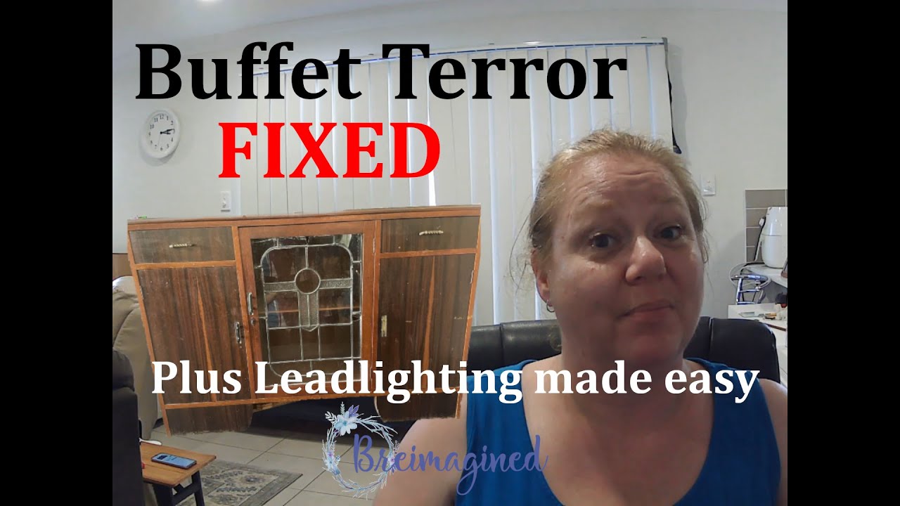 Art Deco-ish Buffet gets a makeover PLUS Leadlighting is EASY!