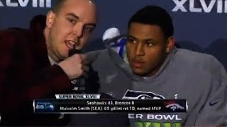 Man Interrupts SuperBowl Post-Game Interview for 911 Conspiracy