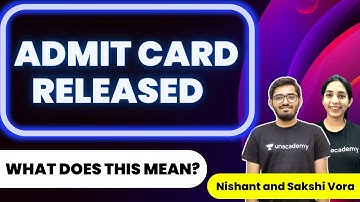JEE Main 2022 Admit Card Released | Sakshi Vora | Unacademy Atoms