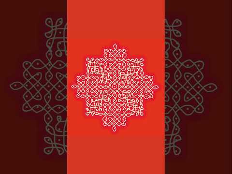#16 dot rangoli design | beautiful kolam rangoli