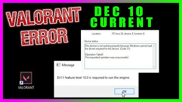 Valorant Vanguard DX11 Feature Level 10.0 is required to run the engine How To Demonstration Guide