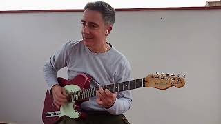 Blues Shuffle in B. Fender Telecaster USA Rosewood VS Fender Stratocaster USA Maple Fingerboard.