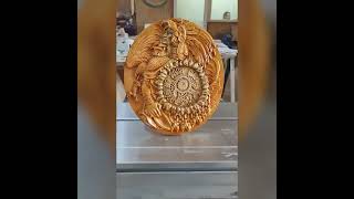 Aztec Warrior Wood Plaque