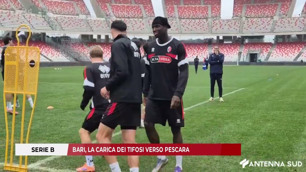 7 MARZO 2026 - SERIE B: BARI, LA CARICA DEI TIFOSI VERSO PESCARA