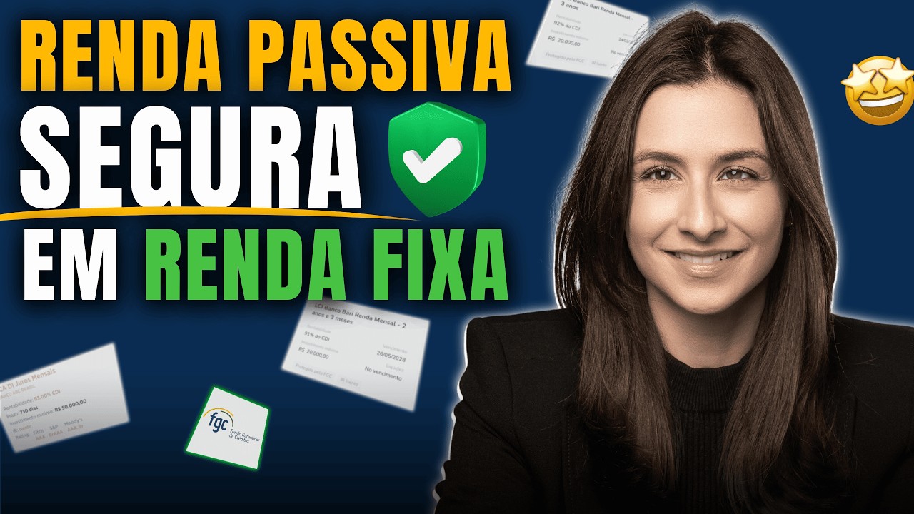 Como receber renda passiva todos os meses em RENDA FIXA segura!