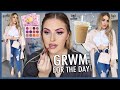 Chit Chat GRWM for the day! 😜 Coffee, Skincare, Makeup, Hair & Outfit!