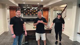 The Ultimate Finished Basement: Elegant Design, Custom Bar and More!