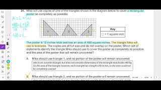 2015 Problem 31 Grade 7 PSSA Math PDE Item and Scoring Sampler