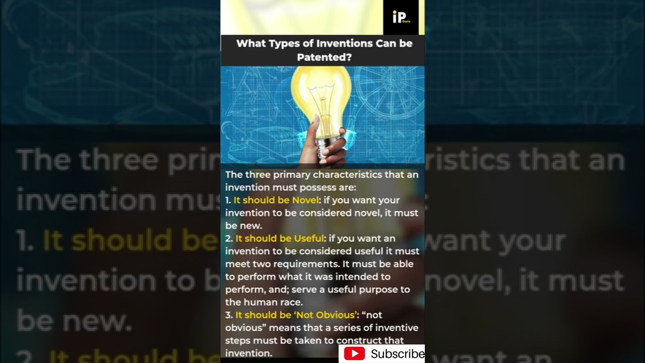 What Types of Inventions Can be Patented?