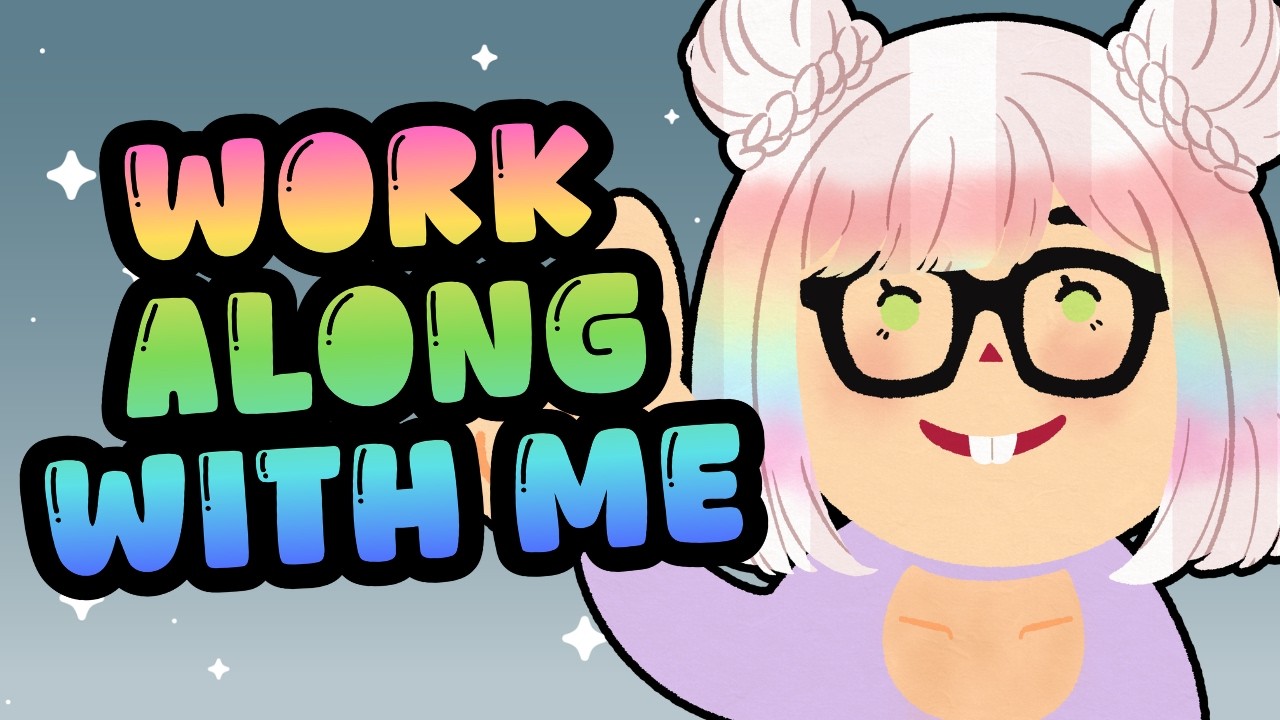 【ASMR(?)】morning co-working with me✨💙 relaxing typing and lofi🤓  *☆ productivity aid *☆ 【EN/日本語】