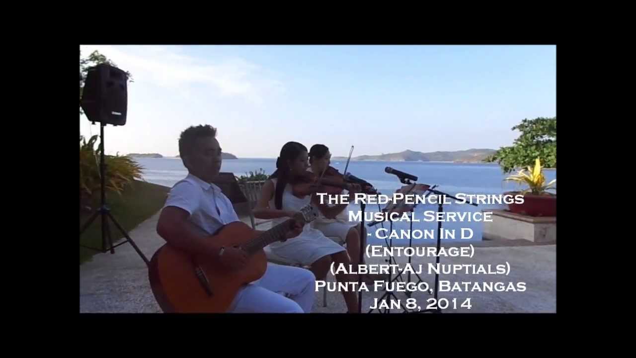 CANON IN D (Entourage) - The Red-Pencil Strings Musical Services