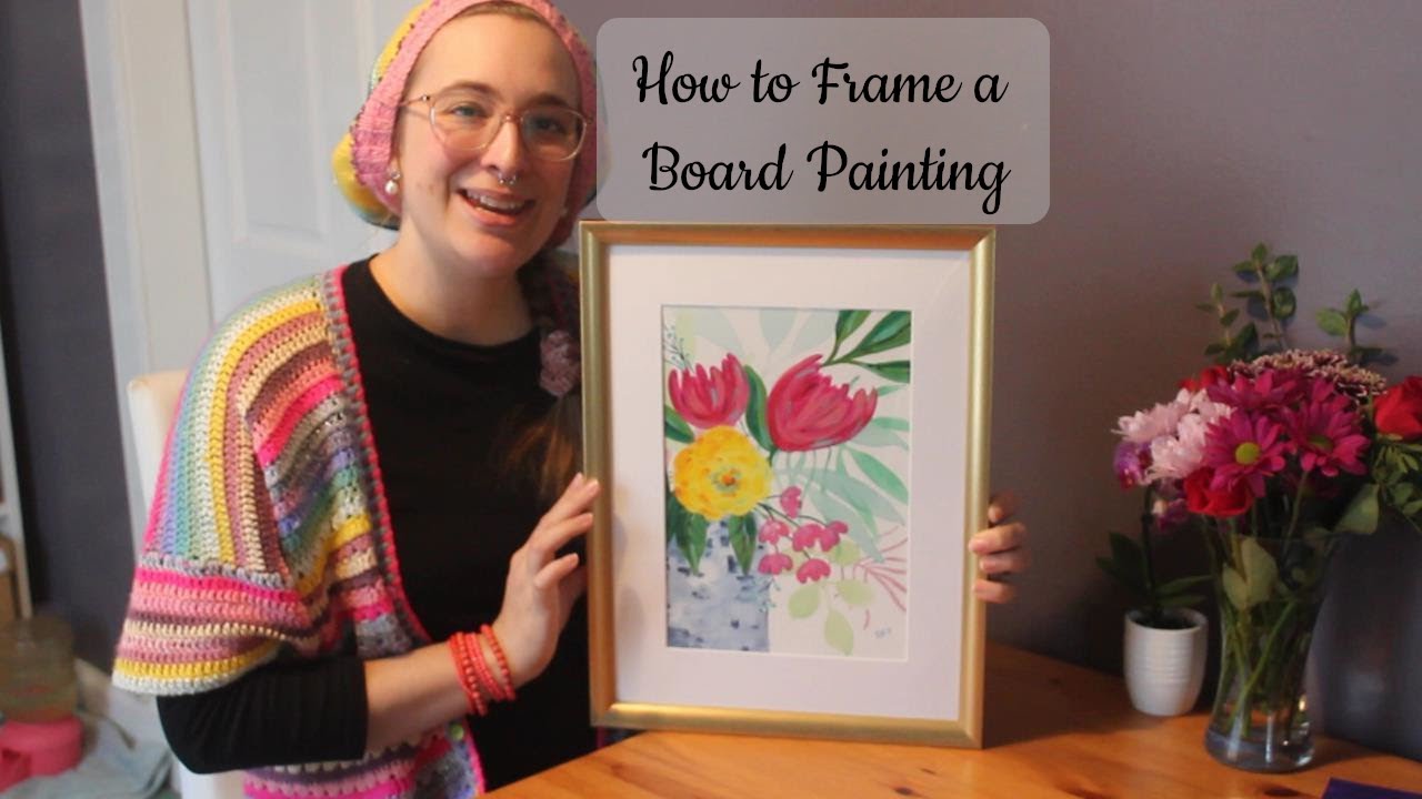 How To Frame A Board Canvas Painting YouTube Maxresdefault