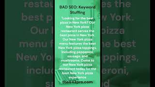 Why Keyword Stuffing is a Terrible Idea