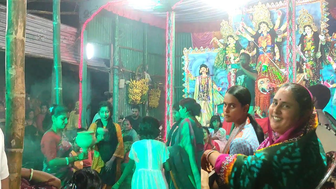 আমাদের গ্রামের উত্তর পাড়ার দূর্গামন্দির 😍মহা সপ্তমীর ধুনুচি নাচ 🩷Dhunuchi nach...Durga pujo 2025