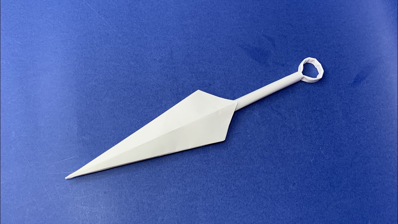 Origami Kunai How to Make a Paper Kunai Knife YouTube