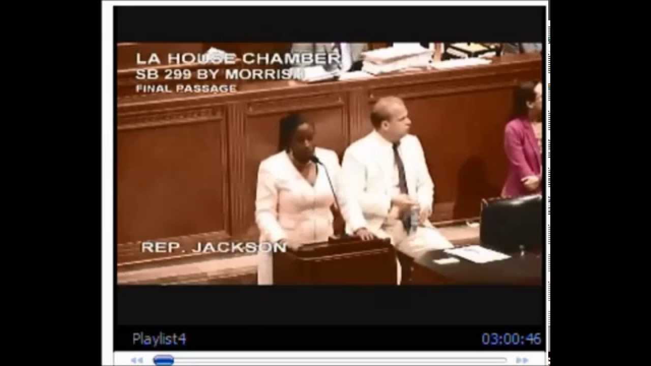 Louisiana Representative Katrina Jackson lending her support for the passage of SB 299