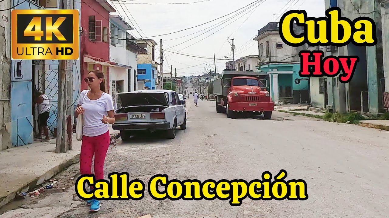 ¡Mira cómo es un día normal en esta calle cubana!  CUBA HOY en 4K UHD. Camina Conmigo