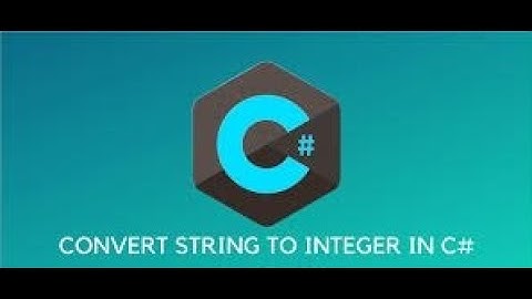int parse function in c#