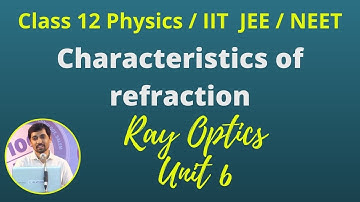 12th Std Physics Ray Optics Characteristics of refraction Part 24 TN New Syllabus AlexMaths