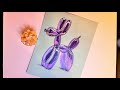 Balloon dog drawing by color pencils and markers!