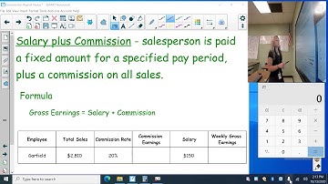 Commission Notes 2 - Salary plus Commission and Application Problems