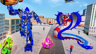 Ular Cobra Berubah jadi Robot Polisi | US Police Cobra Transform Game Robot | Rution Games screenshot 5