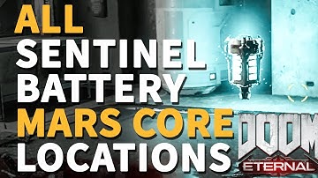 All Sentinel Battery Mars Core Doom Eternal Collectibles