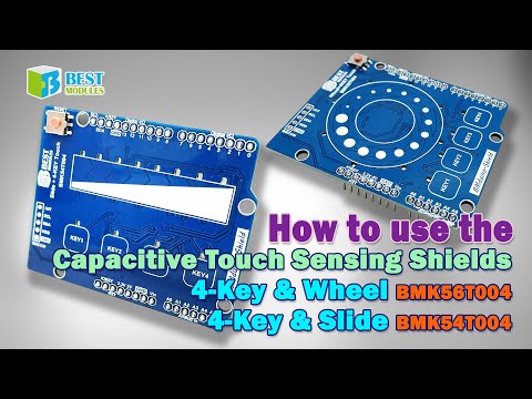 [Touch] Capacitive Touch Sensing Shields | 4-Key & Wheel BMK56T004 | 4-Key & Slide BMK54T004