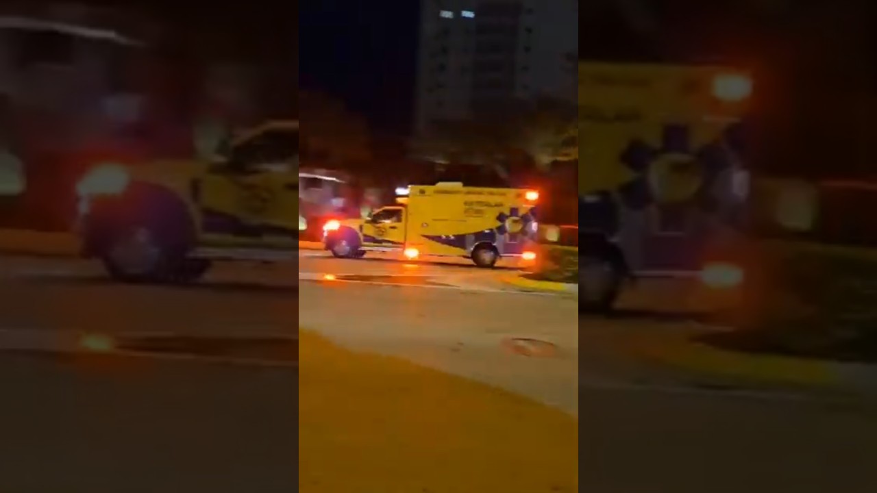 South Florida Hatzalah Ambulance Responding With Whelen Wail Siren