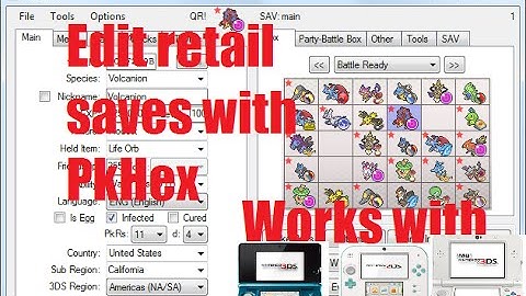 Tutorial: Edit retail PKM X,Y,OR,AS saves with PkHeX (N3DS,O3DS,2DS)!