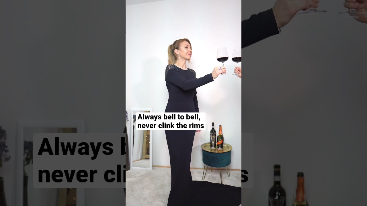 Clink glasses the right way 🥂