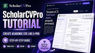 Build a Professional Academic CV in Minutes! | ScholarCVPro Full Tutorial 2026