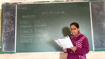 Std - 6 , Sub- English                          Unit - 5 Fifth of the Sixth