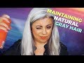 Natural Gray Hair Care | ROUTINE TIPS and TRICKS! | Maryam Remias