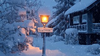 : Beat All Stress & Sleep Well With The Sound of Fierce Snowstorm | Falling Snow & Howling Wind