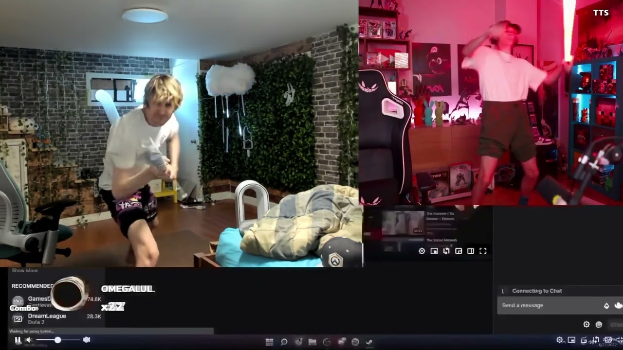 xQc VS Rubius