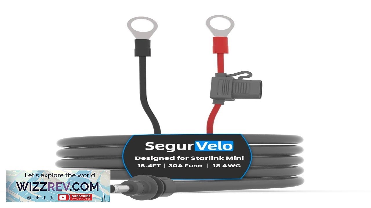 Удлинительный кабель Starlink Mini O Ring для разъемов постоянного тока 18AWG Starlink Mini