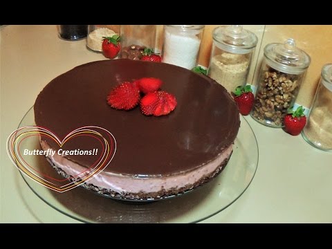 Βίντεο: Τσιζ κέικ φράουλας-βατόμουρου με λευκή σοκολάτα