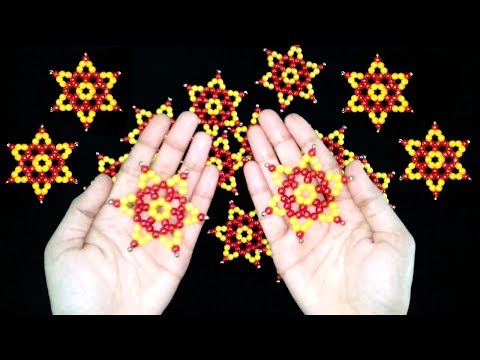 DIY Crafts : How To Make Star With Beads | Beaded Star Tutorial | Beads Art And Craft Ideas