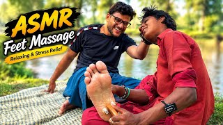 ASMR Feet Massage for Relaxation & Stress Relief