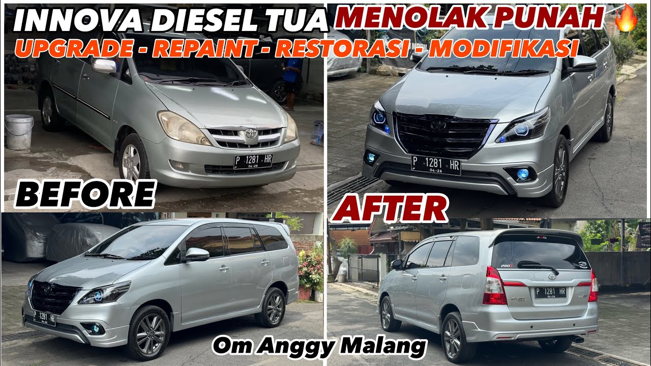 INNOVA DIESEL TUA MENOLAK PUNAH UPGRADE 2015 SILVERTITANIUM OM Anggy Malang #modifikasi #restorasi