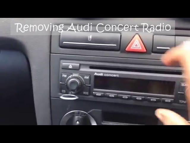 Removing Audi Concert CD Stereo Radio 