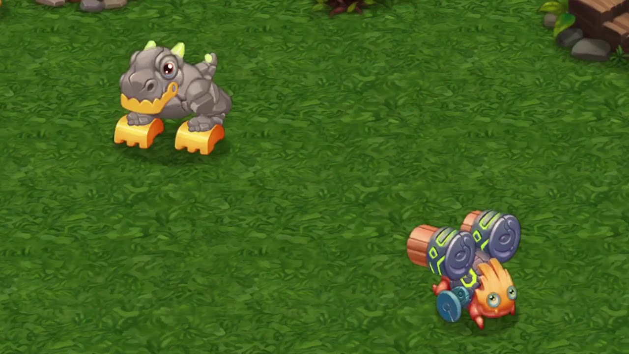 Baby Drumidary And T-Rox Duet