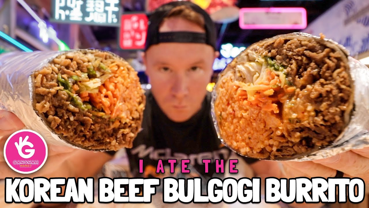 Я съел буррито с говядиной пулькоги от @SnackEatingSnacks на рынке Каннам.